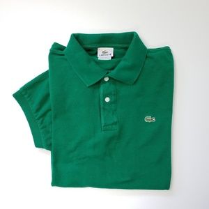 Lacoste Polo 9 Mens Green XXX 3XL Cotton Short Sle